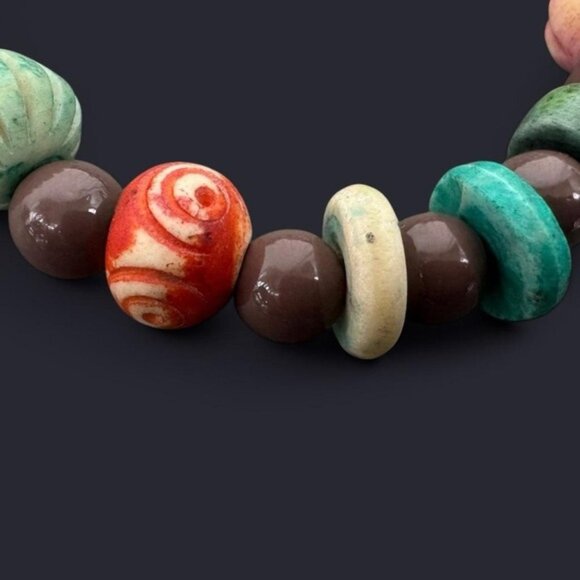 Brown Mixed Bead Boho Bracelet - Picture 6 of 6